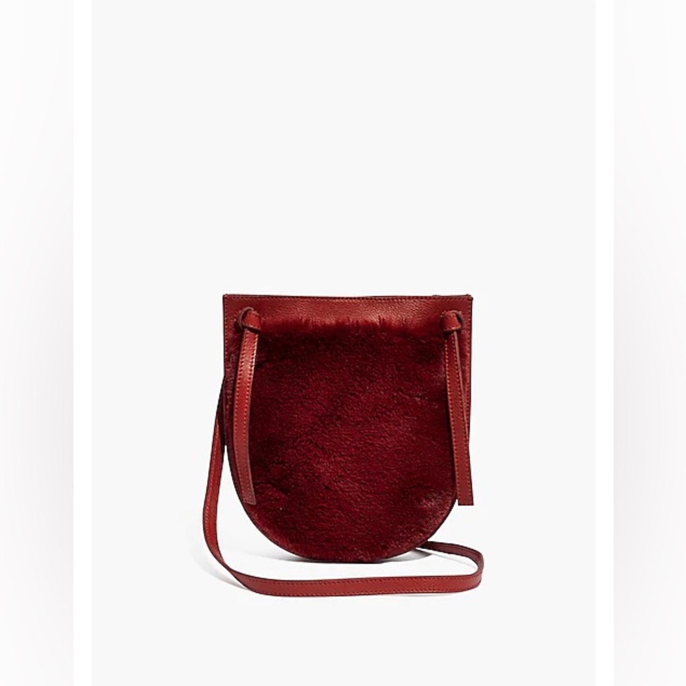 Madewell The Knot Crossbody Bag in Faux Fur
